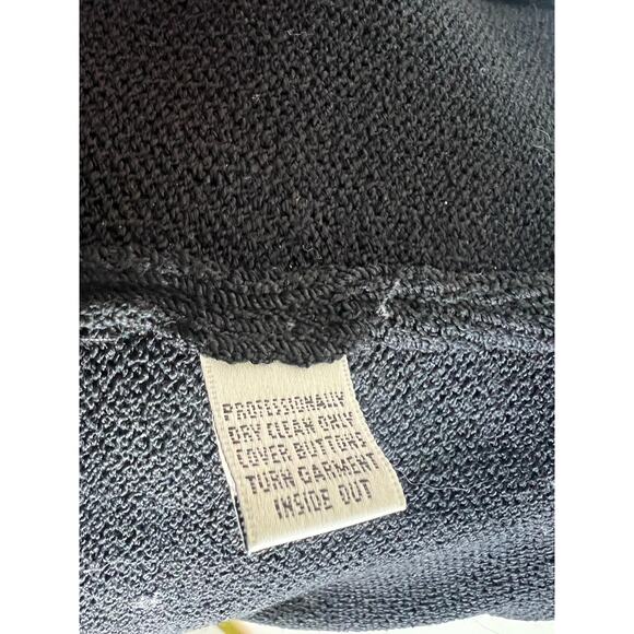 St John Evening Embellished Mock Neck Knit Sweater Petite Small - Picture 10 of 10